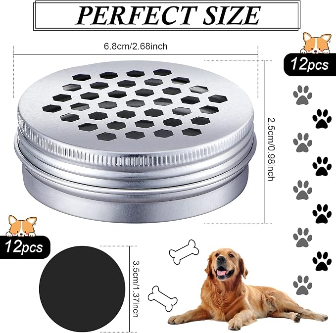 Oudain Dog Scent Work Tins, 12 Pack