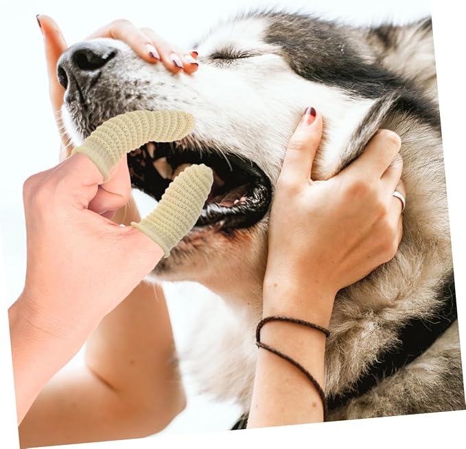 GALPADA 10pcs Finger Toothbrush for Dogs and Cats Easy Use Pet Care Tool for Small and Large Breeds Lightweight and Portable for Teeth Cleaning