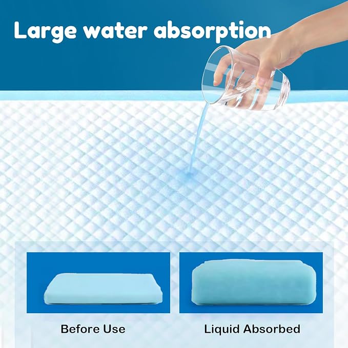 Dog Pee Pads 22"x23", Disposable Puppy Pee Pads Pee Pads for Dogs, Pet Training Pads Super Absorbent Leak-Proof Pee Pads (90 Count)