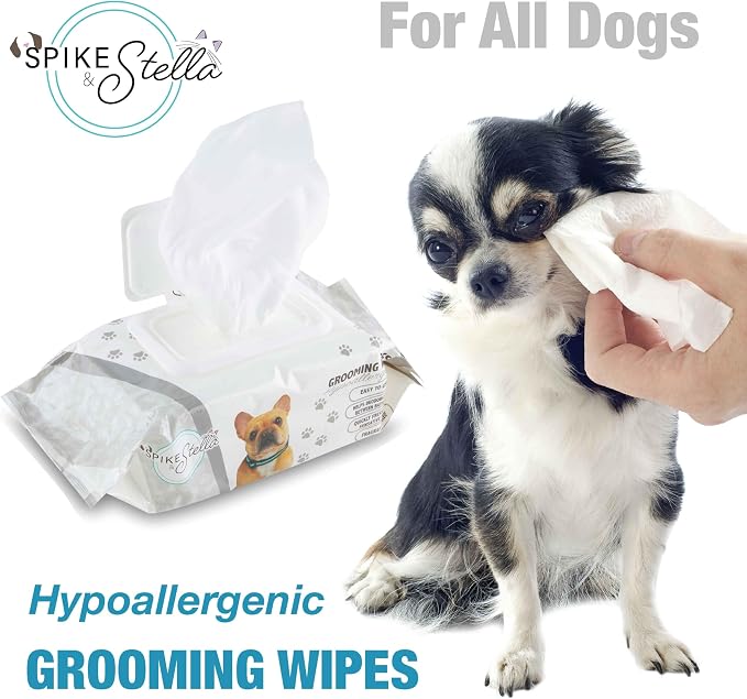 110 Pack Pet Grooming Wipes, Large & Extra-Large, 6" x 8"