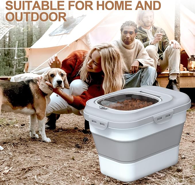 TIOVERY Dog Food Storage Container Small, Small, Clear