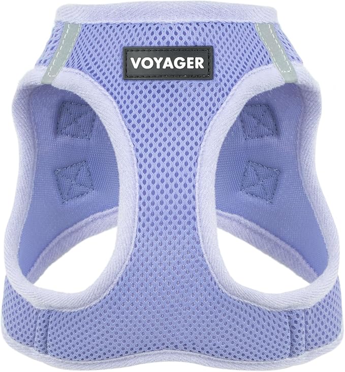 Voyager Step-in Air Dog Vest Harness - Lavender, X-Large | 20.5 - 23" in Chest, Reflective Bands, All Weather Breathable Air Mesh, Cats Compatible, Lightweight, Fast Drying