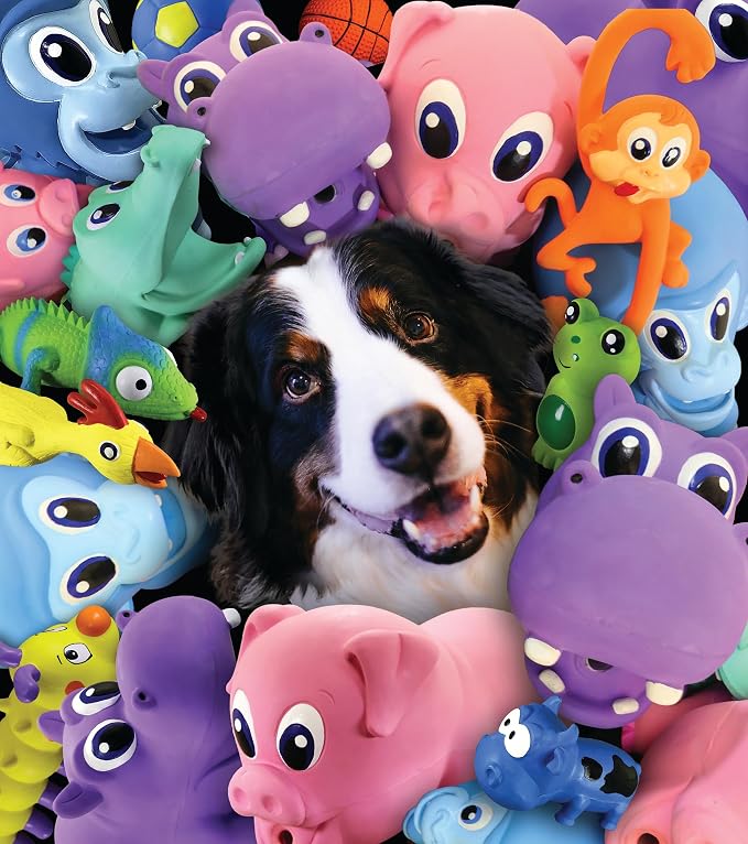 PetSport Naturflex Jumbo Gorilla Toy - Durable & Long-Lasting, Non-Toxic Material, Internal Squeaker, Rubber Toy for Dogs, Ideal for Interactive Play and Engagement
