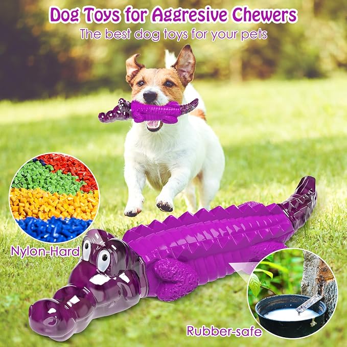 Jeefome Dog Chew Toys for Aggressive Chewers | Indestructible Dog Toys for Small Meduium Large Breed, Suitable for Indoor and Outdoor Play