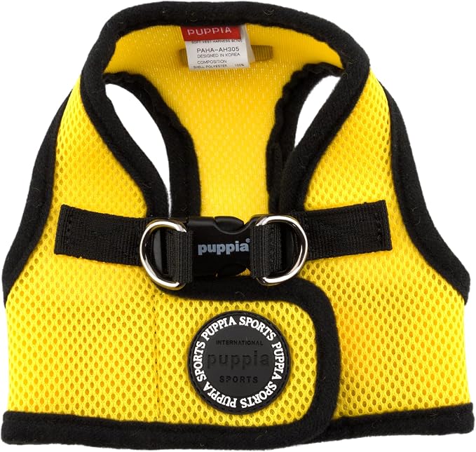 PUPPIA International Harness Soft B Vest, Small, Yellow