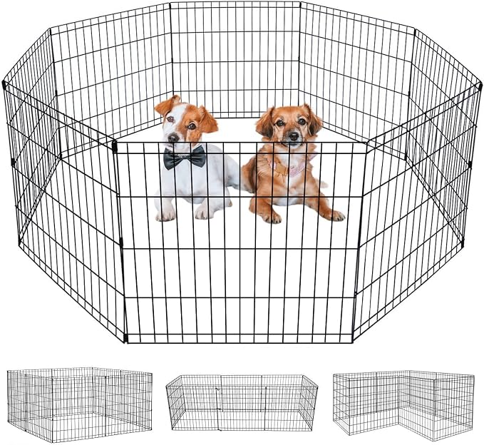 Portable Foldable X-Pen Dog Playpen - Space Saving