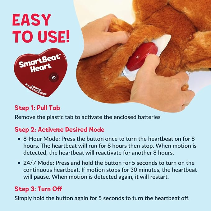 Snuggle Puppy Junior Heartbeat Toy, Small, Gray