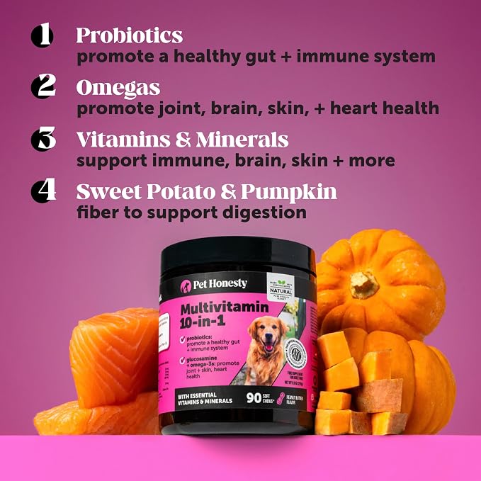 10 in 1 Multivitamin + Hip & Joint Health Soft Chew Supplement Virtual Bundle - Dog Vitamins - Glucosamine Chondroitin, Omegas, Turmeric and MSM for Overall Dog Health, Joint Supplement for Dogs.
