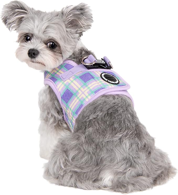 Puppia Spring and Summer Fashion Step-in Vest Dog Harness, Violet_Jaylen, Extra Large