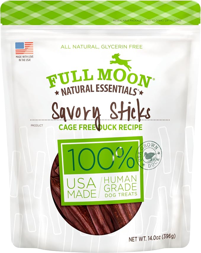 Full Moon Essential Duck Savory Sticks Dog Treats - 14oz