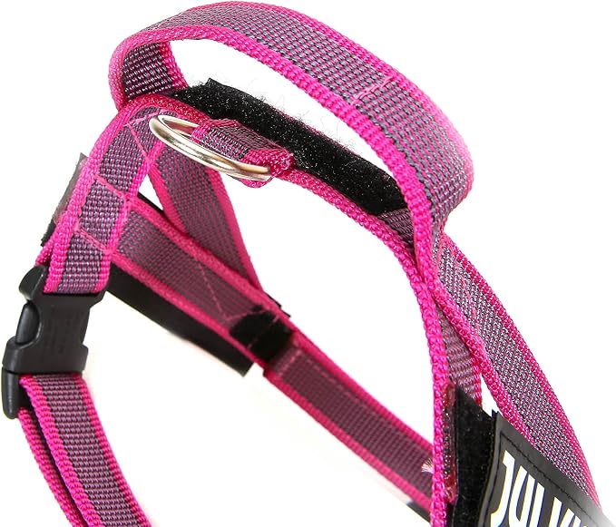 IDC Color & Gray Belt Harness, Size: XS/Mini-Mini, Pink-Gray