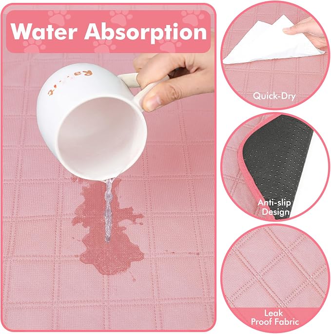 Dog Cat Playpen Indoor Outdoor for Puppy Pet Dogs Cat Recovery After Surgery, Dog Tent Crates Cage Indoor/Outdoor, Portable Pop Up Kennel with Carrying Case for Travel (Pink with Pad, Large)