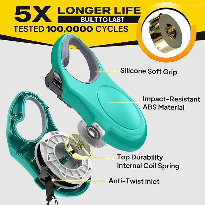 Fida Retractable Dog Leash with Dispenser and Poop Bags, 16 ft Pet Walking Leash for Small Dog or Cat up to 26 lbs, Anti-Slip Soft Handle, Tangle Free, Reflective Nylon Tape (S, Teel)