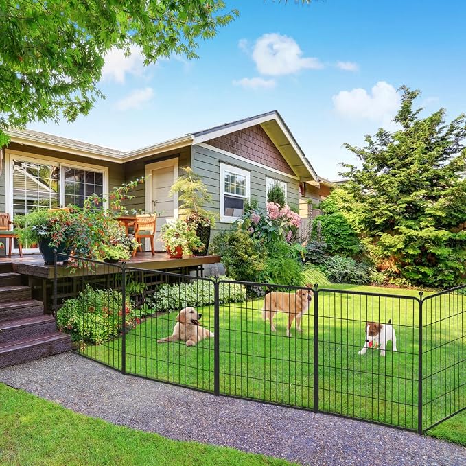 Dog Playpen with Door, 40in 24 Panels