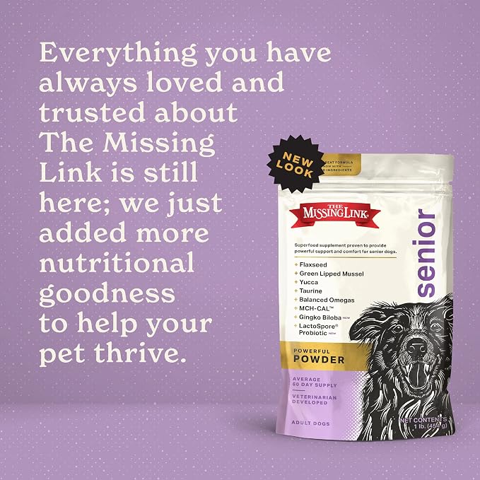 The Missing Link Senior Superfood Supplement Powder, Dogs, 1 lb (2pk)