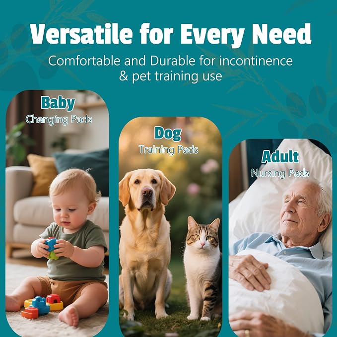 Charcoal Puppy Pads, Activated Carbon Odor-Control XL 28"x34" Leak-Proof Pet Training Pee Pads, Disposable Potty Pads for Dogs Cats, Rabbits, 30 Counts