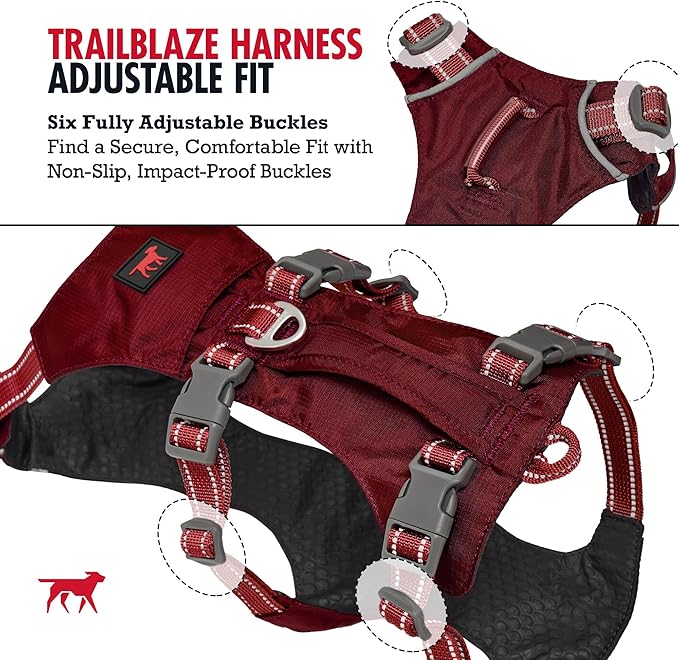 Tuff Pupper Escape Proof Dog Harness for Extra Large Dogs | No Pull Lightweight Adjustable Harness | No Escape Multifunctional Outdoor Pet Gear | Strong Durable Breathable | Secure Comfortable Fit