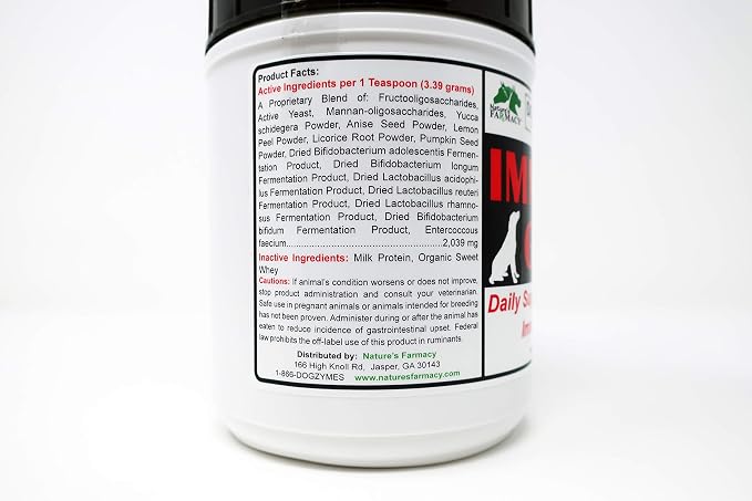 Dogzymes Immuno Guard Immunity Support with Live Beneficial Probiotics and Enzymes(2 Pound)