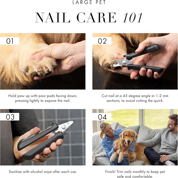 Tweezerman Large Dog & Cat Nail Clippers, Ergonomic