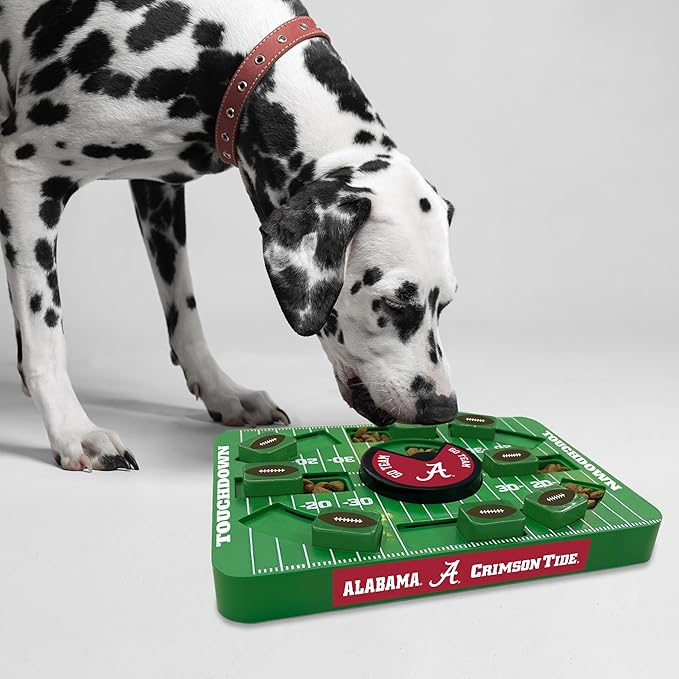 Pets First NCAA Alabama Large Puzzle Toy, Dog Puzzle Treat Toy, New Large Size, Interactive Dog Treat Toy, Dog Slow Feeding Toy