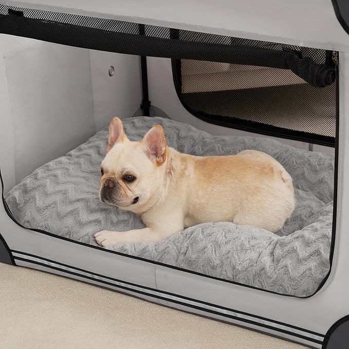 EHEYCIGA Washable Dog Beds for Small Dogs, 23x18 Inch Pet Bed, Grey