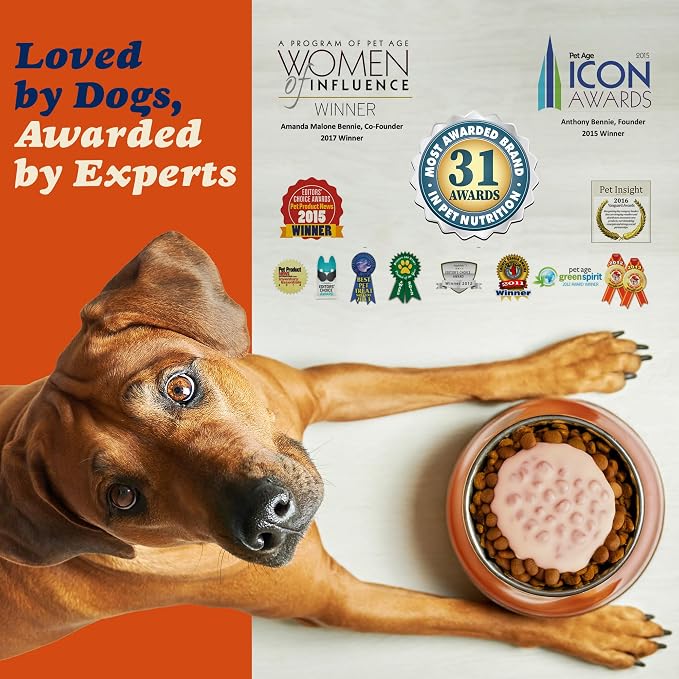 CLEAR CONSCIENCE PET® Bon A'la Goat SuperGravy® Dog Food Topper Hydration Broth Mix Greek Yogurt Cheese Blend Kibble Seasoning Probiotics Prebiotics Enzymes Taurine 9 oz. 60 Scoop, All Life Stage