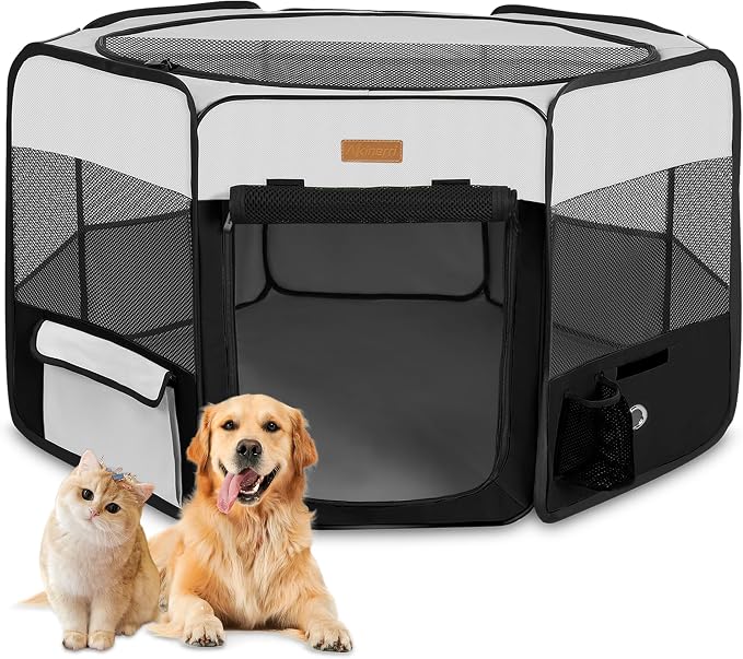 Portable Foldable Dog Playpen - Pet Tent, XL (No Carry Bag)