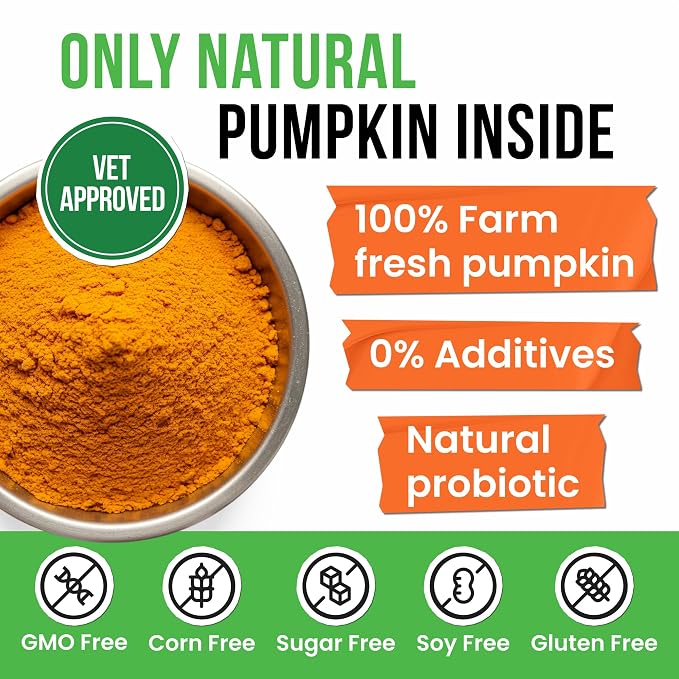Pumpkin Powder for Dogs - 8oz Powdered High Fiber Supplement
