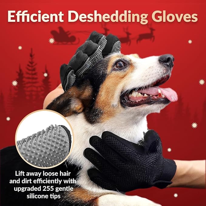 Pet Hair Remover Glove, 1-Pack, Grey