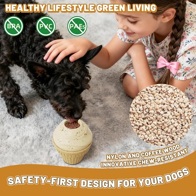 Indestructible Frozen Treat Dispenser Dog Chew Toy | Interactive Enrichment Dog Toy for Small Medium Large Dogs.Dog Puzzle Toy for Indoor Outdoor Play