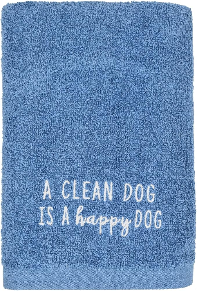 DAN RIVER Dog Towel - Pack of 1, 100% Cotton, 20x40, Ultra Soft 450 GSM, Super Absorbent & Quick Drying Towel for Dogs, Cats, and Other Pets, Riviera.