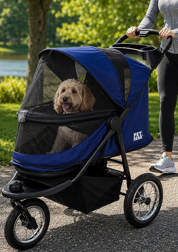 Pet Gear No-Zip Jogger Pet Stroller - Navy