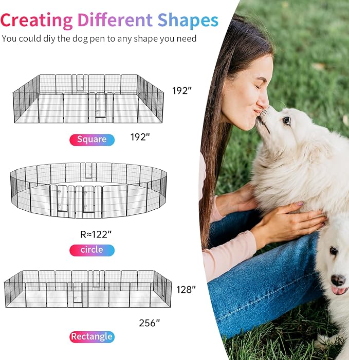 FDW Dog Playpen Kennel, 40in 24 Panels