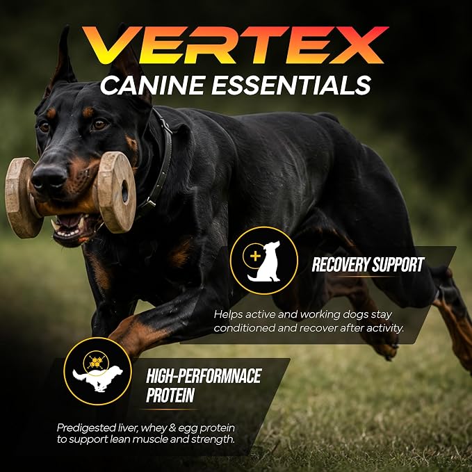 Vertex Canine Essentials High-Performance Dog Supplement-Active Dogs 4lbs