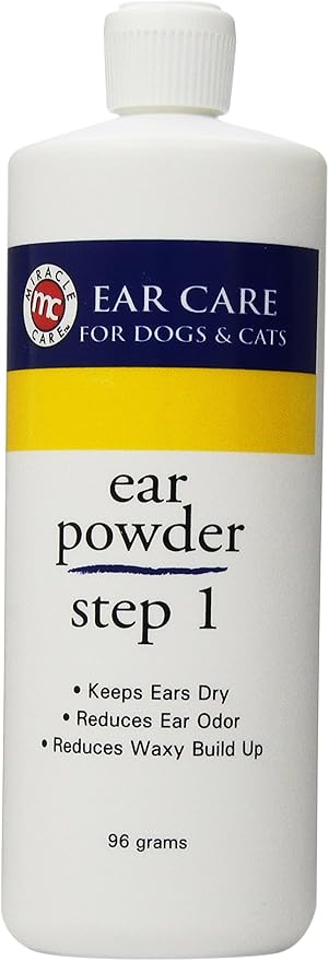 Miracle Care Ear Powder for Dogs and Cats, 96 Grams