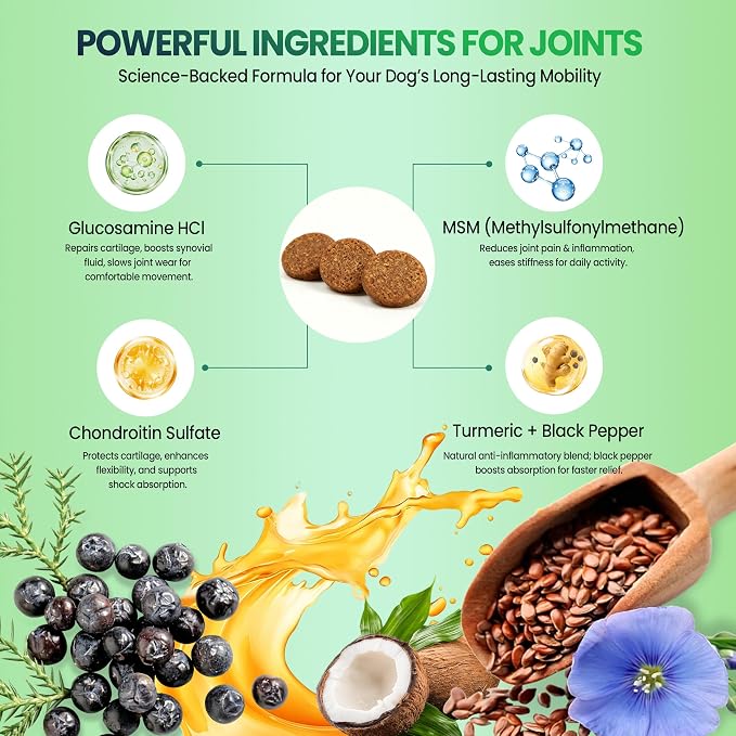 Hip and Joint Supplement for Dogs, Glucosamine for Dogs Joint Supplement