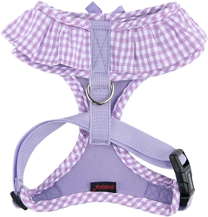 Puppia Vivien Dog Harness A (Over-the-Head) Fashionable Mesh Spring Summer Harness for Small Dogs, Violet, Medium