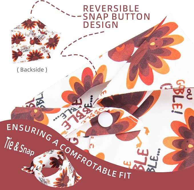 Dog Fall Bandanas Theme, Turkey, X-Large, Large