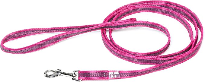 Color & Gray Super-Grip Leash with Handle, 14 mm x 2 m, Pink-Gray