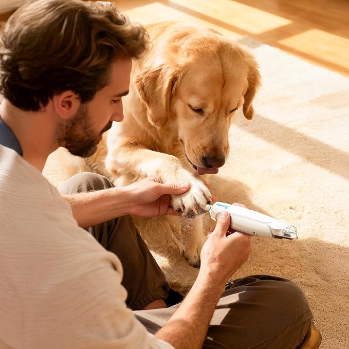2-in-1 Dog Nail Clippers & Trimmers with 2 LED Large Light