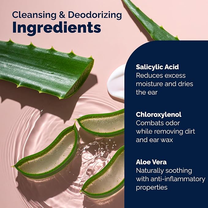 Vetnique Oticbliss Dog Ear Cleaner Flush with Soothing Aloe