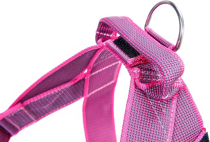 IDC Color & Gray Belt Harness, Size: M/0, Pink-Gray