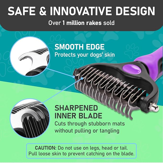 Maxpower Planet Pet Grooming Brush, Purple