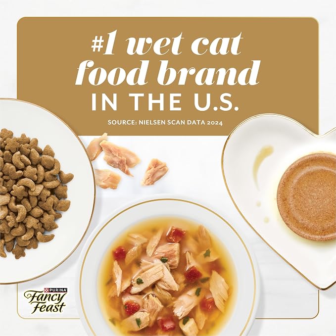 Purina Fancy Feast Gems Chicken Wet Cat Food Variety Box, 4 oz, 8-Pack