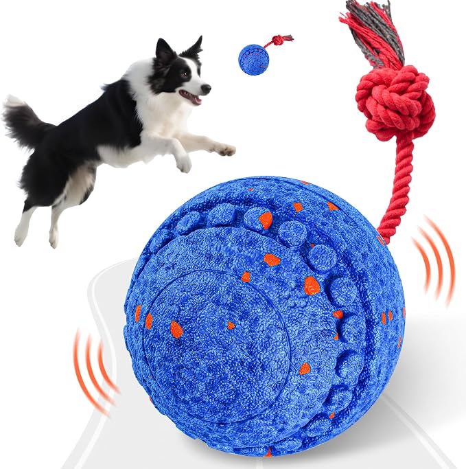 Interactive Dog Toy for Medium & Large Dogs, Safe E-TPU, IPX 7 Waterproof | Motion Activated Pet Toys for Dogs, Durable Interactive Dog Toys to Keep Them Busy, Rechargeable Moving Bouncing Dog Ball