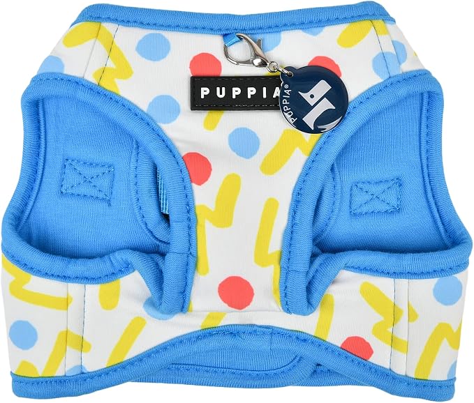 Puppia FETE Step-in Vest Dog Harness No Choke No Pull Walking Training for Small and Medium Dog - Blue - S