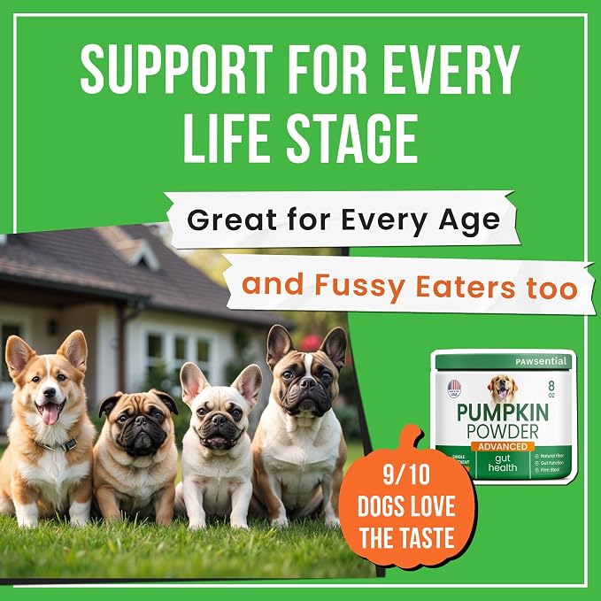 Pumpkin Powder for Dogs - 8oz Powdered High Fiber Supplement