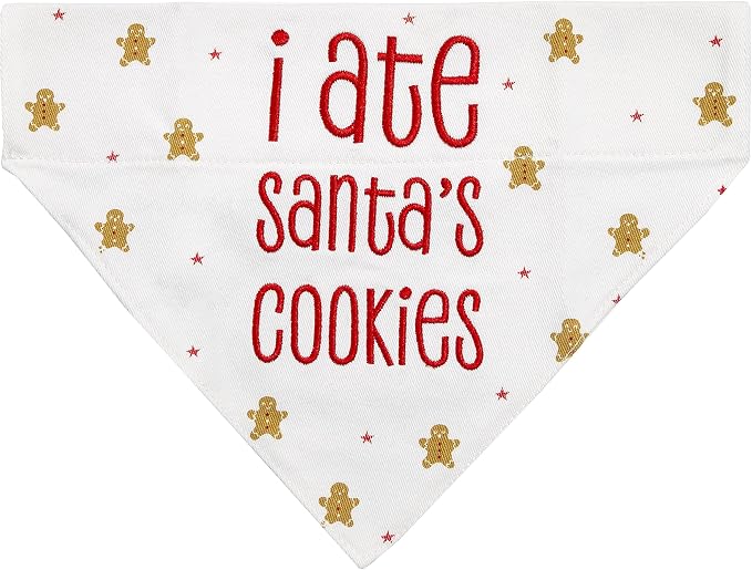 Pearhead Christmas Pet Collar Sip-On Bandana, S/M, Small