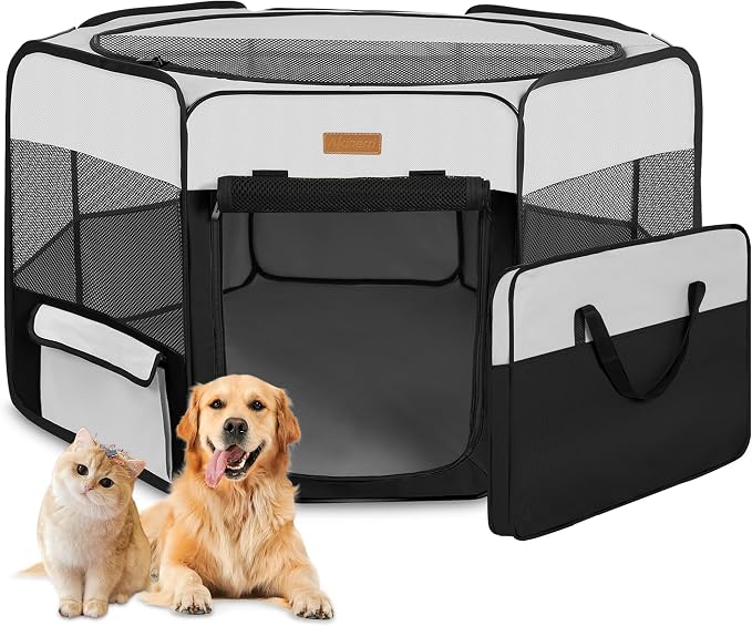 Portable Foldable Dog Playpen - Pet Tent for Cat & Puppies