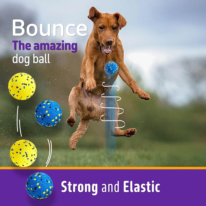 Kimee Dog Tennis Balls for Aggressive Chewers, Floating